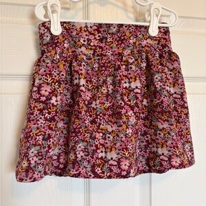 Speechless Floral Skort - Pink and Yellow
